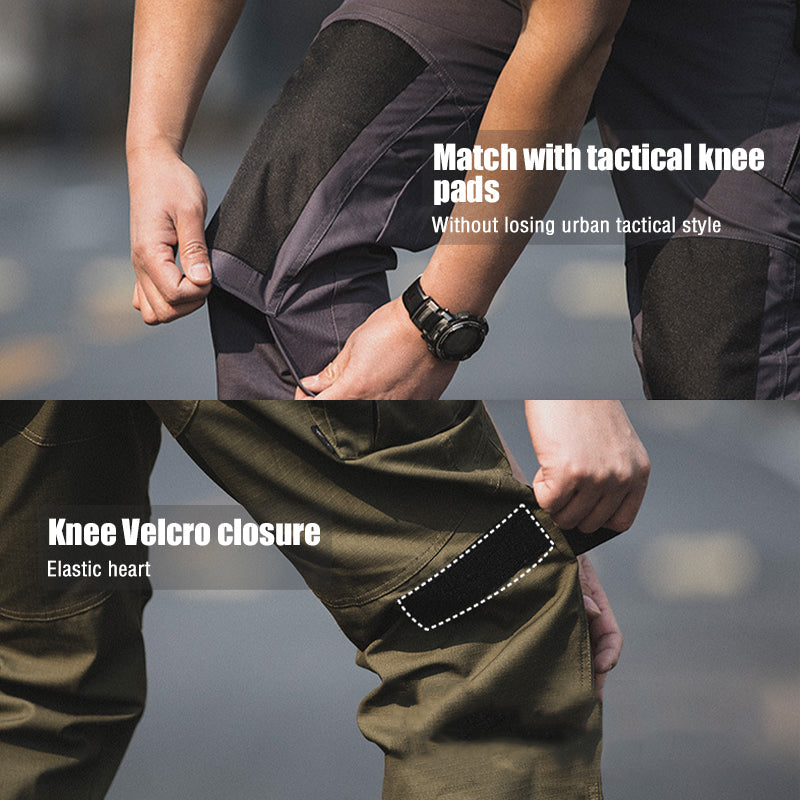 Men's Urban Cargo Trousers Waterproof Ripstop Tactical Pants