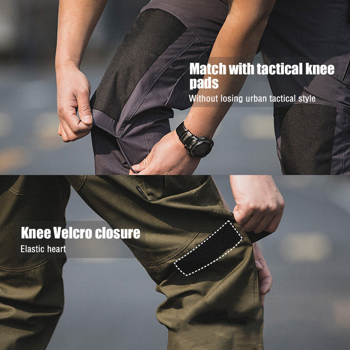 Men's Urban Cargo Trousers Waterproof Ripstop Tactical Pants