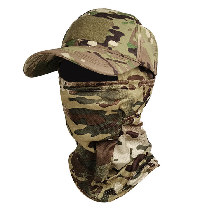 TWS UV Protection Hat with Balaclava – For Fishing, Hiking, Hunting & Military Use