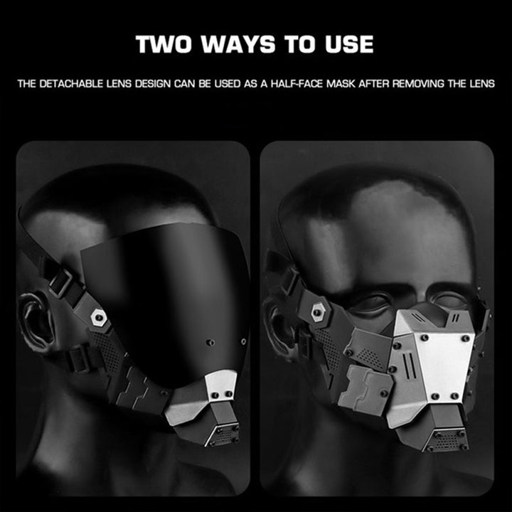 Cyber Commander Detachable Lens Full Face Mask