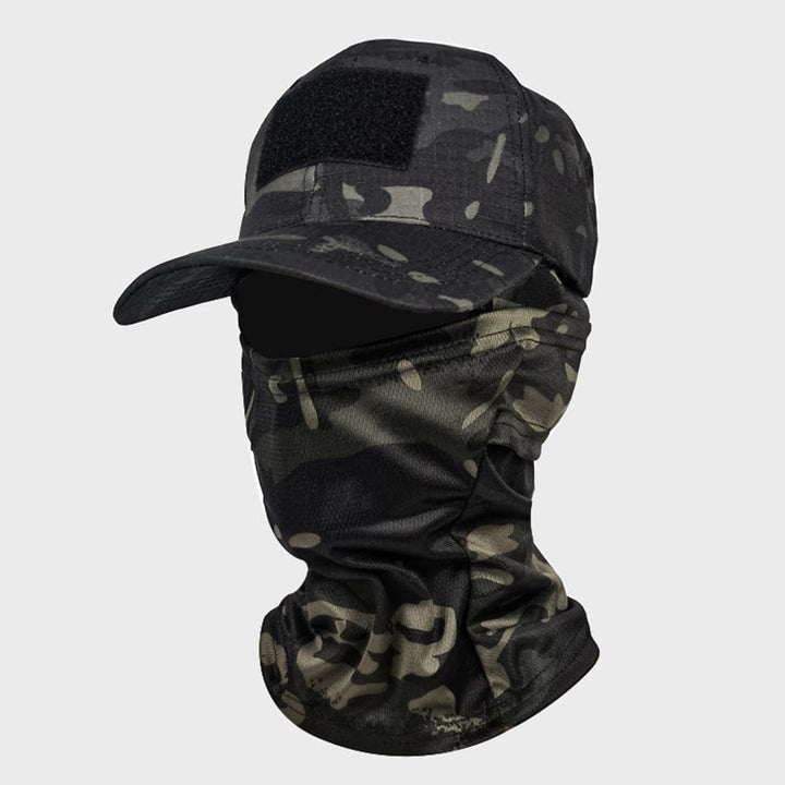 TWS UV Protection Hat with Balaclava – For Fishing, Hiking, Hunting & Military Use