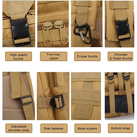 Packable 24 Military Backpack Adjustable