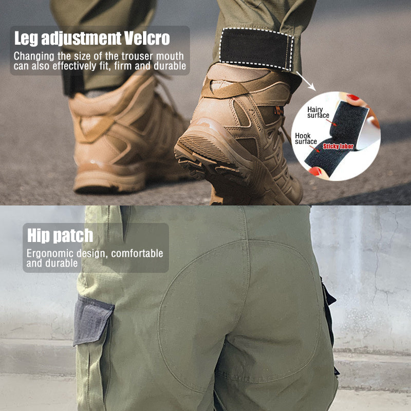 Men's Urban Cargo Trousers Waterproof Ripstop Tactical Pants