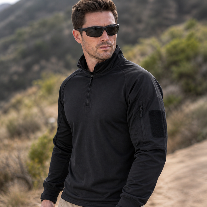 Men's Tactical Combat Shirt – Long-Sleeve Outdoor Work Top