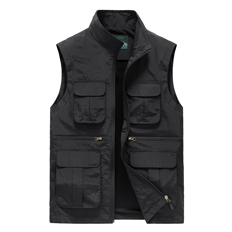 Travel Work Vest Black