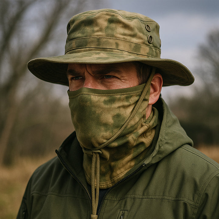 TWS UV Protection Boonie Hat with Balaclava – For Fishing, Hiking, Hunting & Military Use