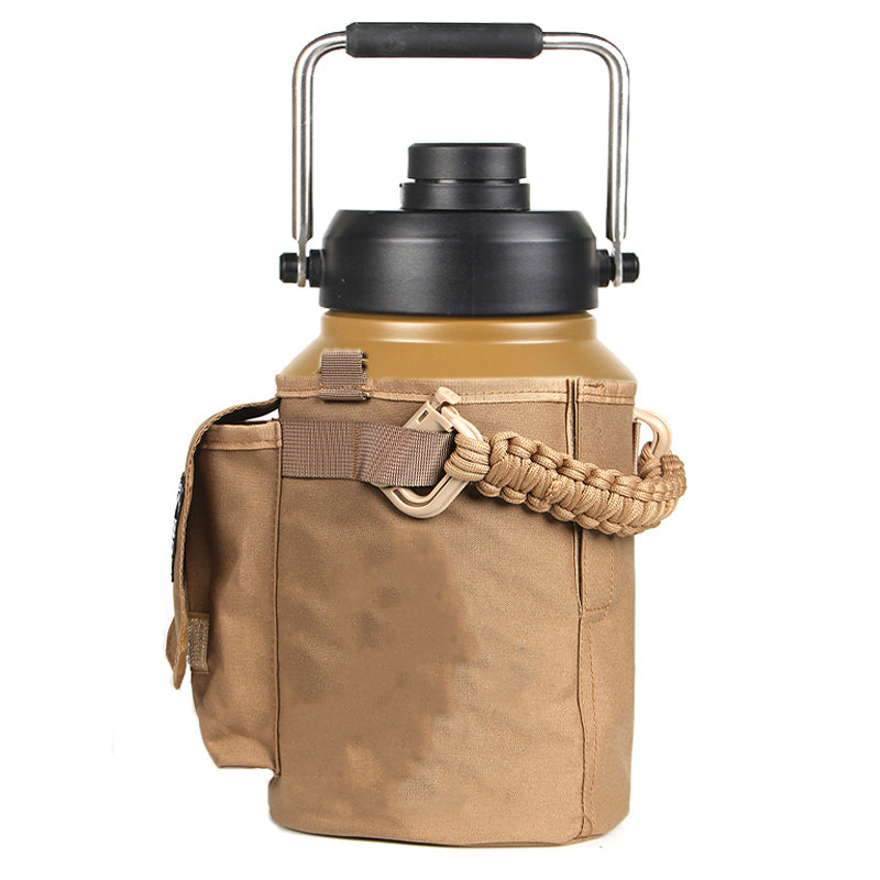 2L/3.8L Portable Cold & Hot Stainless Steel Tactical & Sports Water Bottle