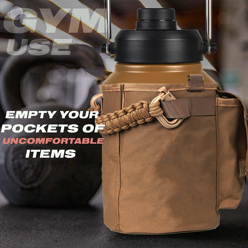 2L/3.8L Portable Cold & Hot Stainless Steel Tactical & Sports Water Bottle