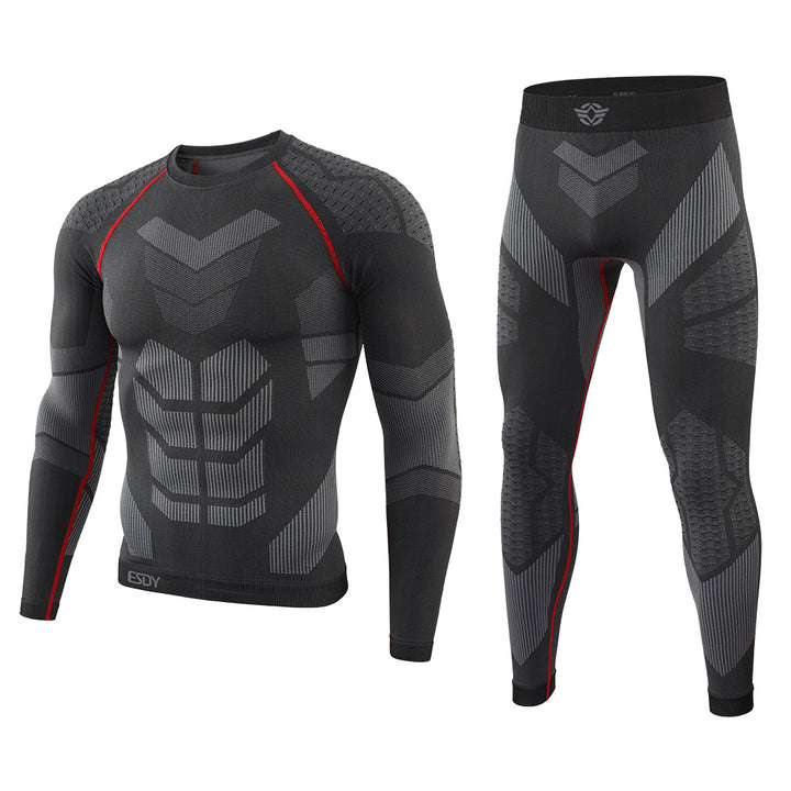 Men's Ski Fitness Underwear Tactical Sports Shapewear Set