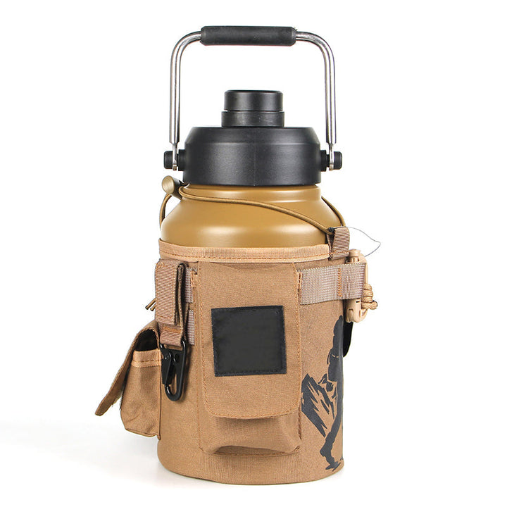 2L/3.8L Portable Cold & Hot Stainless Steel Tactical & Sports Water Bottle