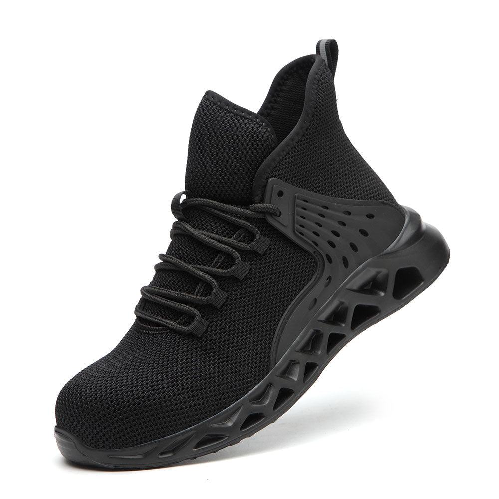 Archon Men's G7 Steel Toe Work Shoes Black