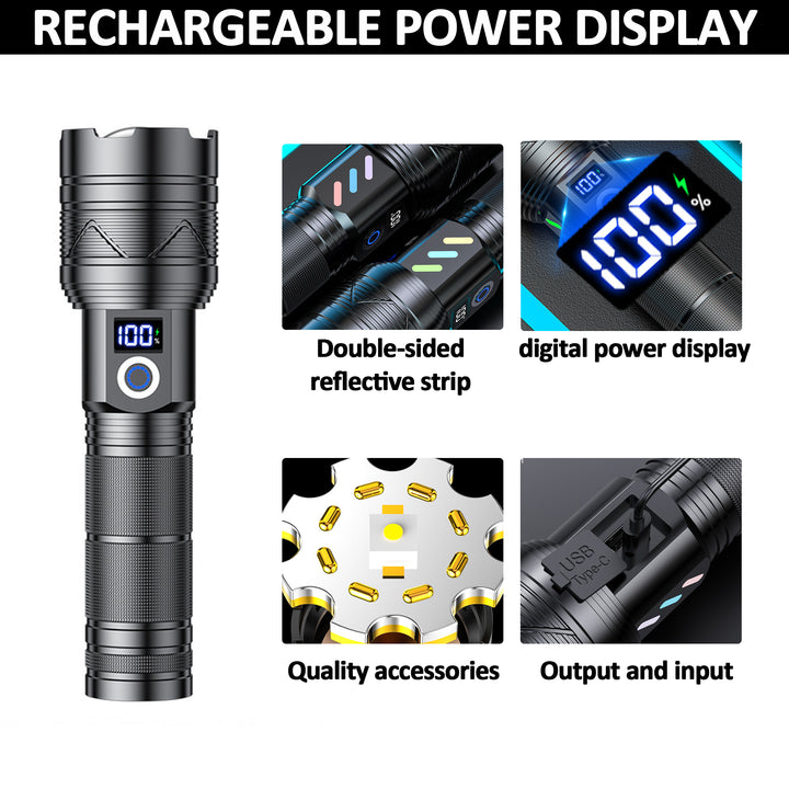 A06-A Waterproof Spotlight Rechargeable Tactical LED Flashlight