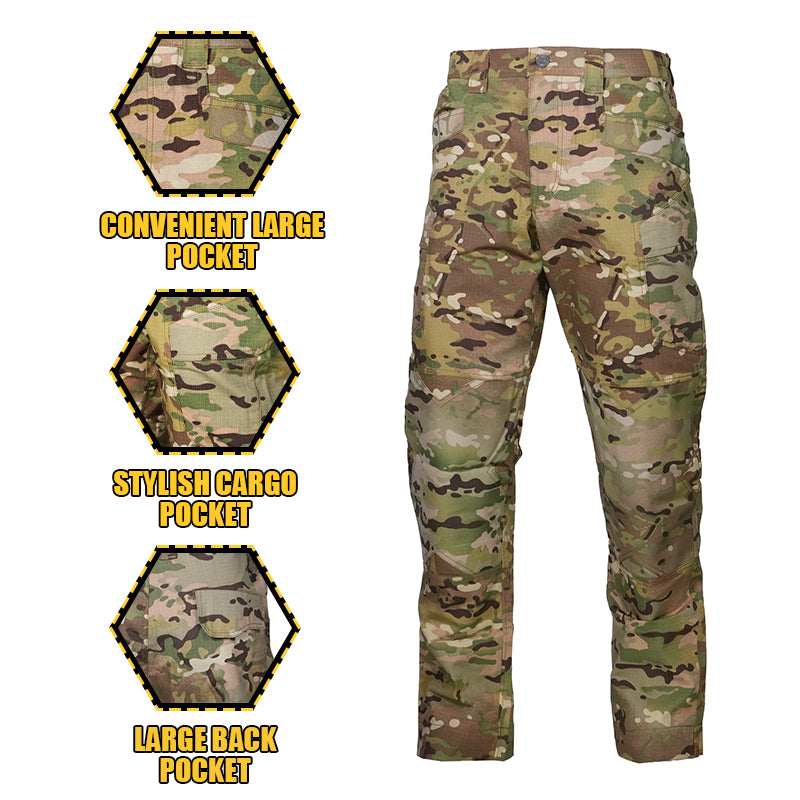 Thunder Pro Waterproof Rip-Stop Tactical Pants Dark Camo