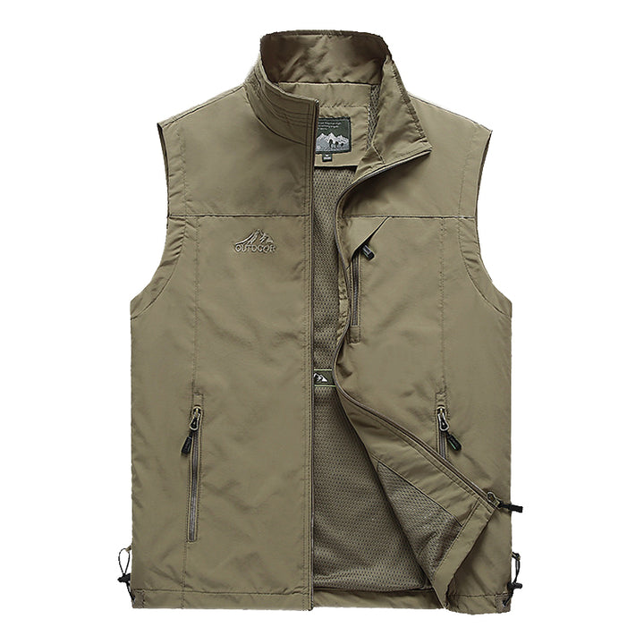 Quick Dry Outdoor Vest Brown