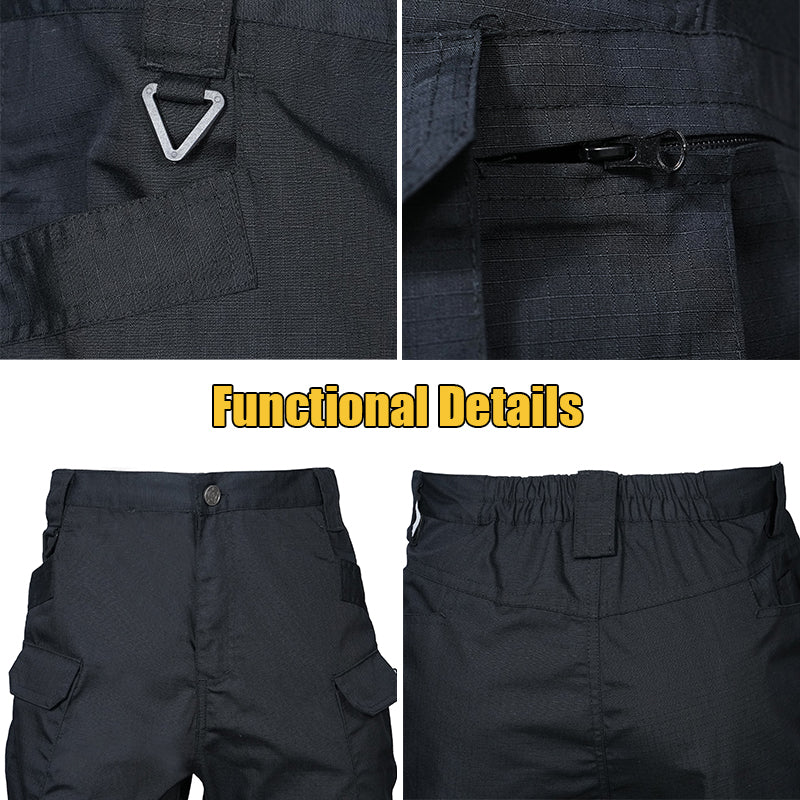 Men's Scout Water Resistant Ripstop Cargo Trousers Tactical Pants