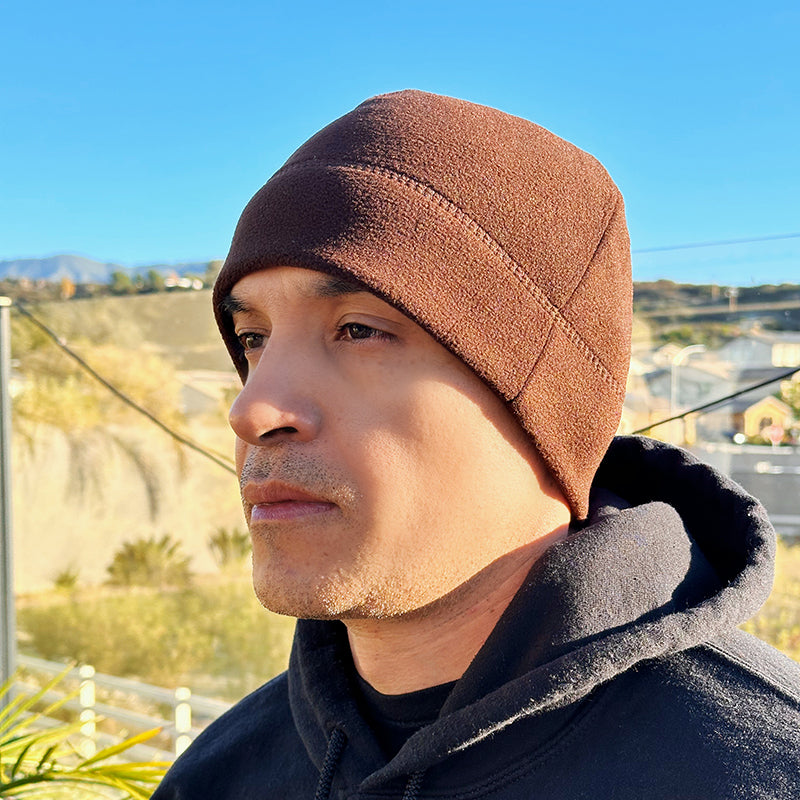 Men's Fleece Tactical Beanie Hat For Winter