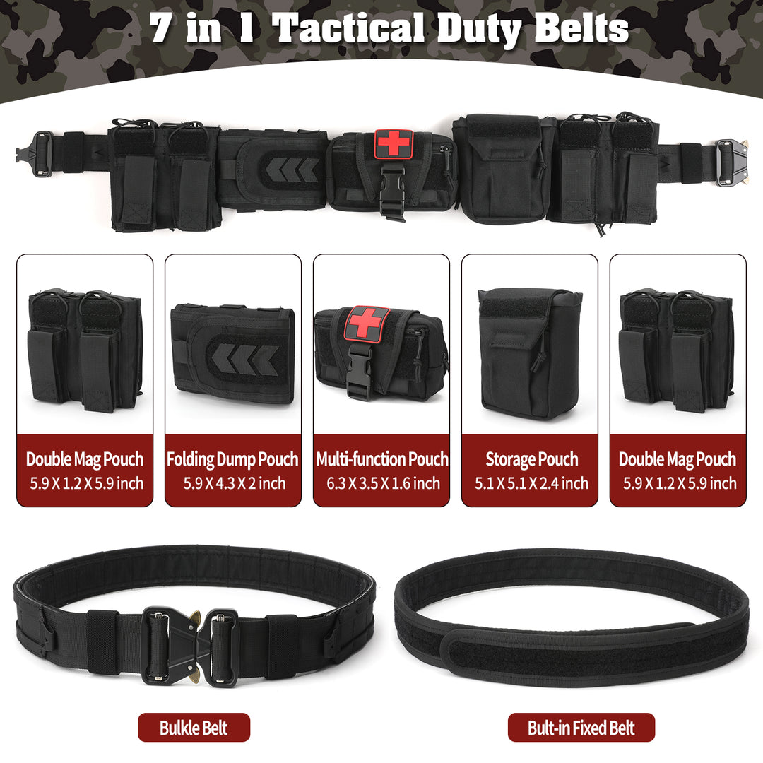 TWS 5 in 1 Quick Release Tactical Duty Belt