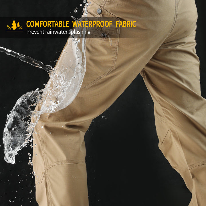 Men's Urban Pro Stretch Tactical Cargo Trousers Desert Brown