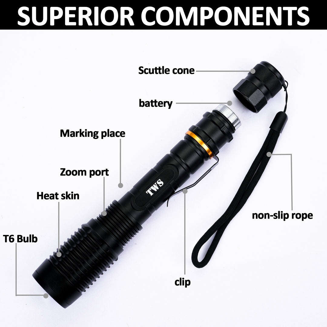 X6 Lightweight Spotlight Tactical LED Flashlight