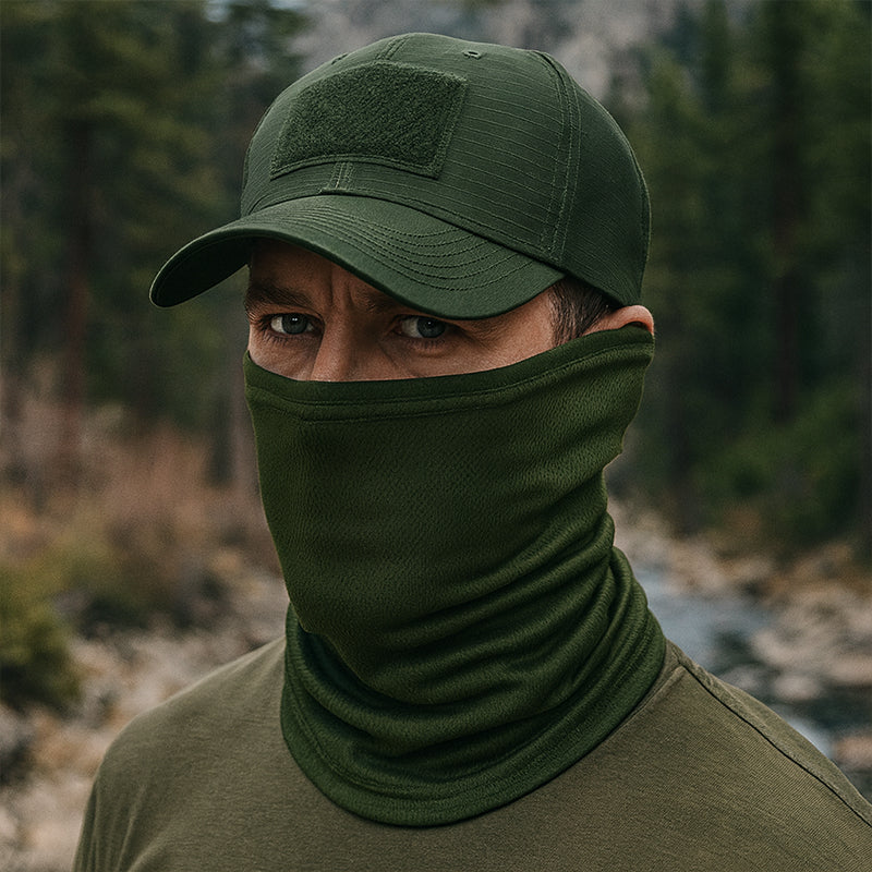 TWS UV Protection Hat with Balaclava – For Fishing, Hiking, Hunting & Military Use