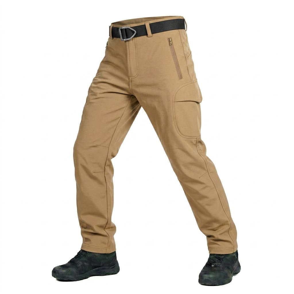 Men's Water-Resistant Tactical Multi-Pocket Softshell Pants