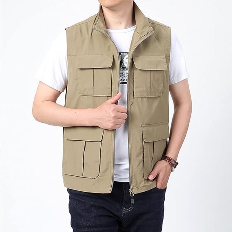 Men’s Lightweight Travel Work Vest Front