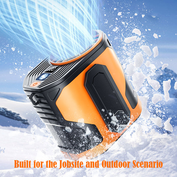 TWS Portable Waist Cooling Fan 5000mah 100 Speeds Wearable & Rechargeable Pocket Fan
