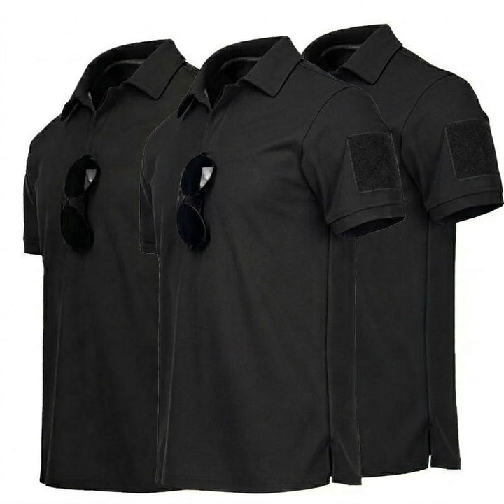 3pack Tactical Men’s Quick-Dry Wear-resistant T-Shirts Polo for Summer
