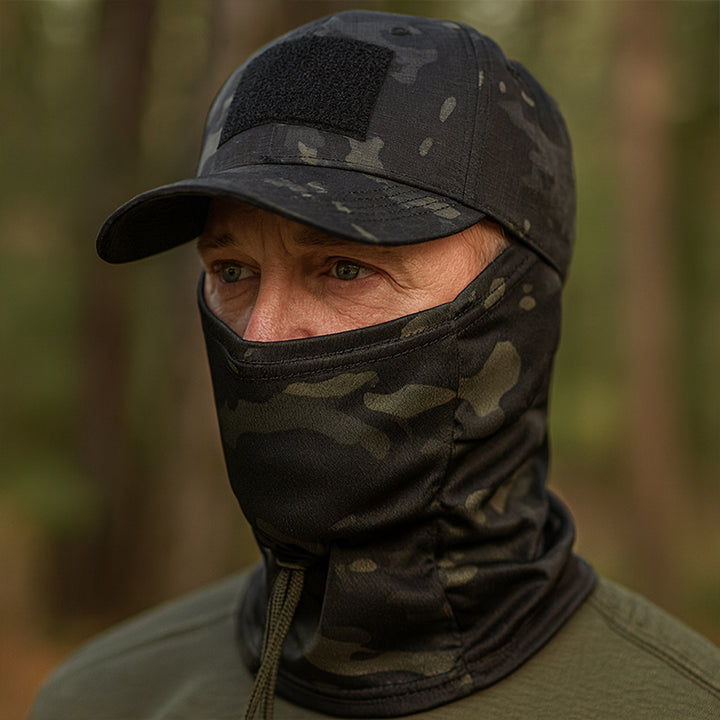 TWS UV Protection Hat with Balaclava – For Fishing, Hiking, Hunting & Military Use