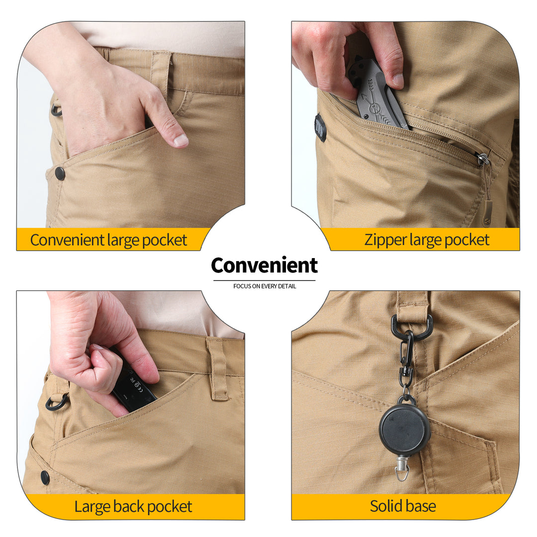 Men's Urban Pro Stretch Tactical Cargo Trousers Desert Brown