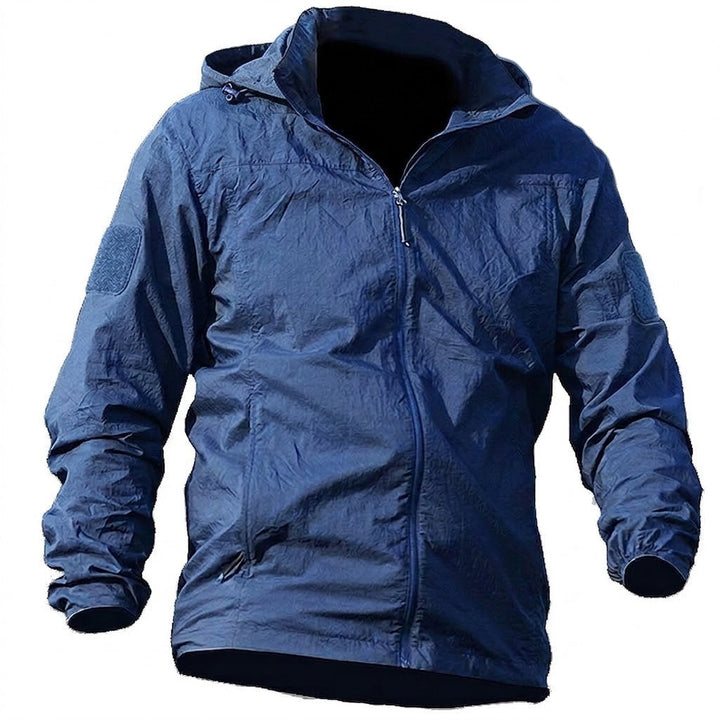 Men’s Quick-Dry UPF 50+ Summer Outdoor Hooded Shell Jacket