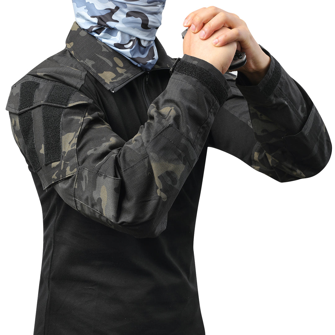 G3 Pro Rapid Assault Combat Shirt With Pockets Dark Camo