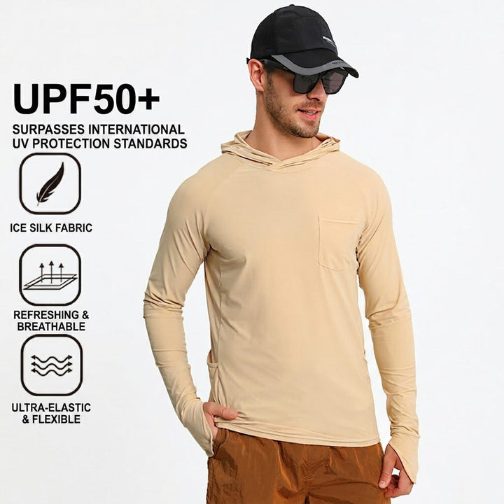 TWS Men's Quick-dry UV Protection Stretchy Fishing Shirt