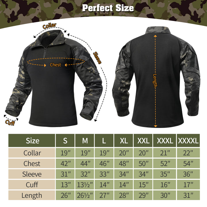 G3 Pro Rapid Assault Combat Shirt With Pockets Dark Camo