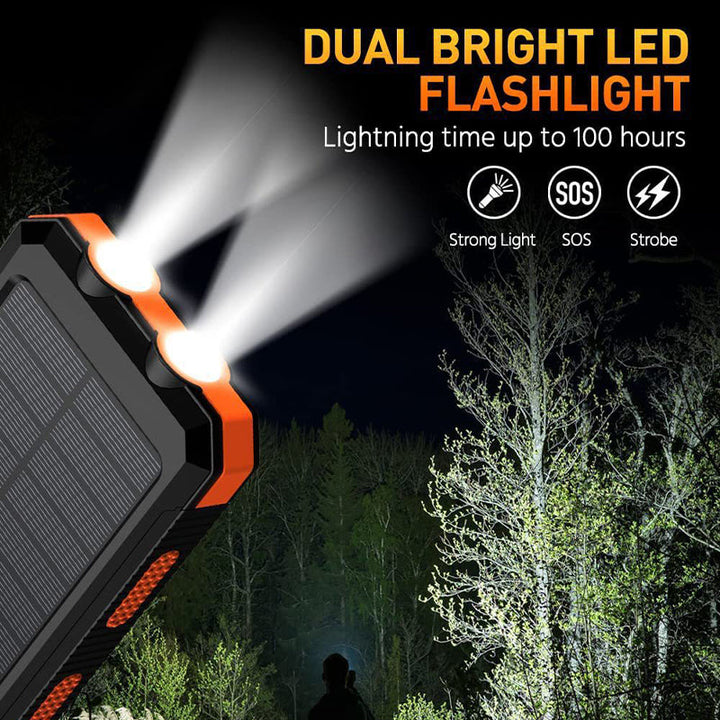 TWS Solar Charger Power Bank 10,000mAh, 20W Fast Charging