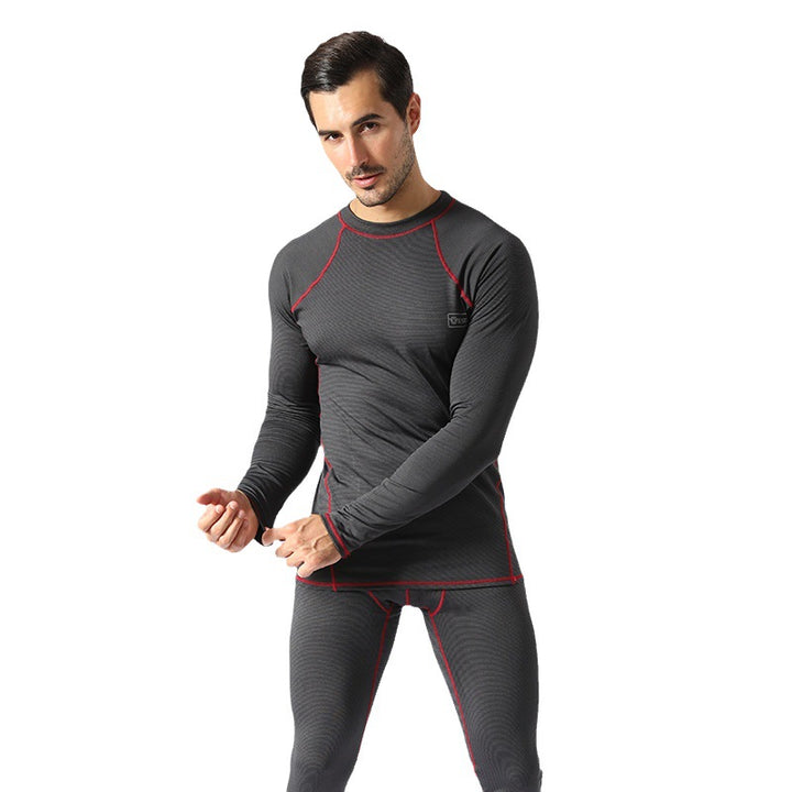 Men's Warm Fleece Training Tactical Sports Shapewear Set