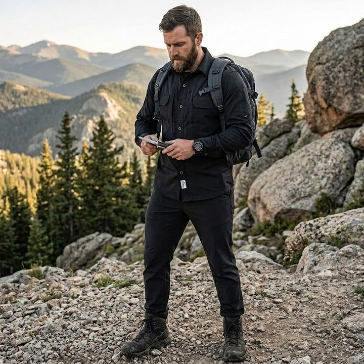 Men's Quick-Dry Lightweight Shirt & Pants Set – Tactical Stretch Uniform
