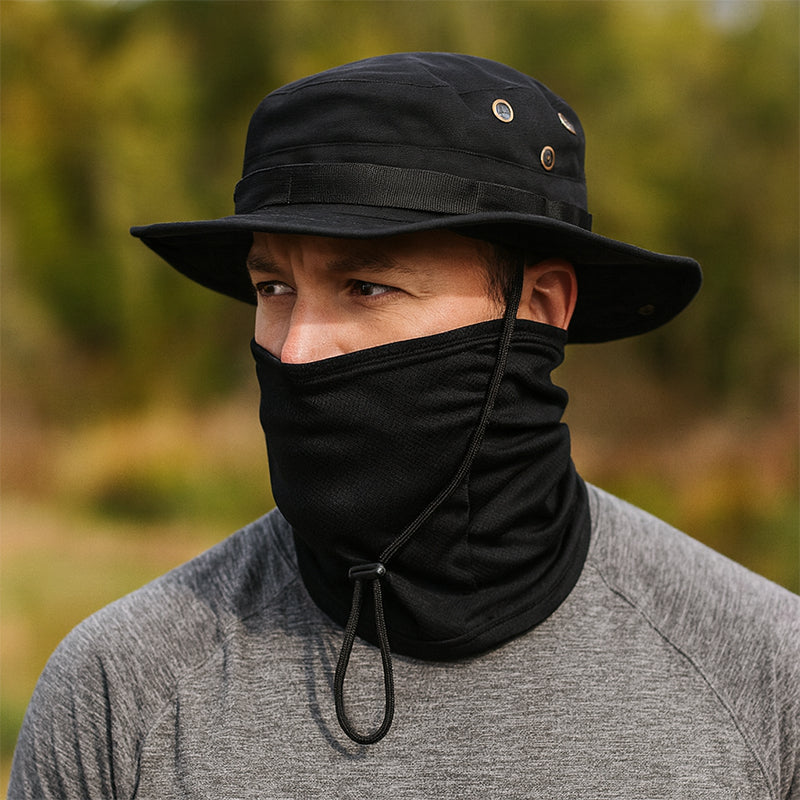 TWS UV Protection Boonie Hat with Balaclava – For Fishing, Hiking, Hunting & Military Use