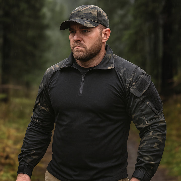G3 Pro Rapid Assault Combat Shirt With Pockets Dark Camo