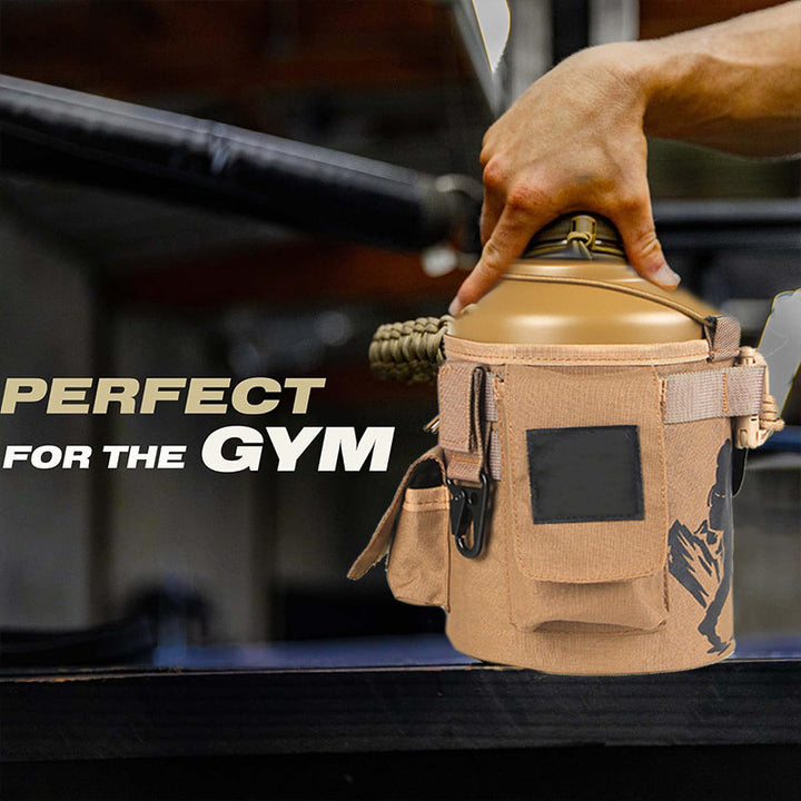 2L/3.8L Portable Cold & Hot Stainless Steel Tactical & Sports Water Bottle