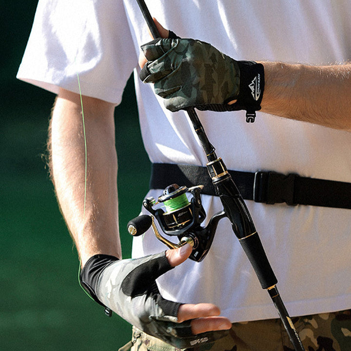 TWS Sun Protection Fingerless Fishing Gloves