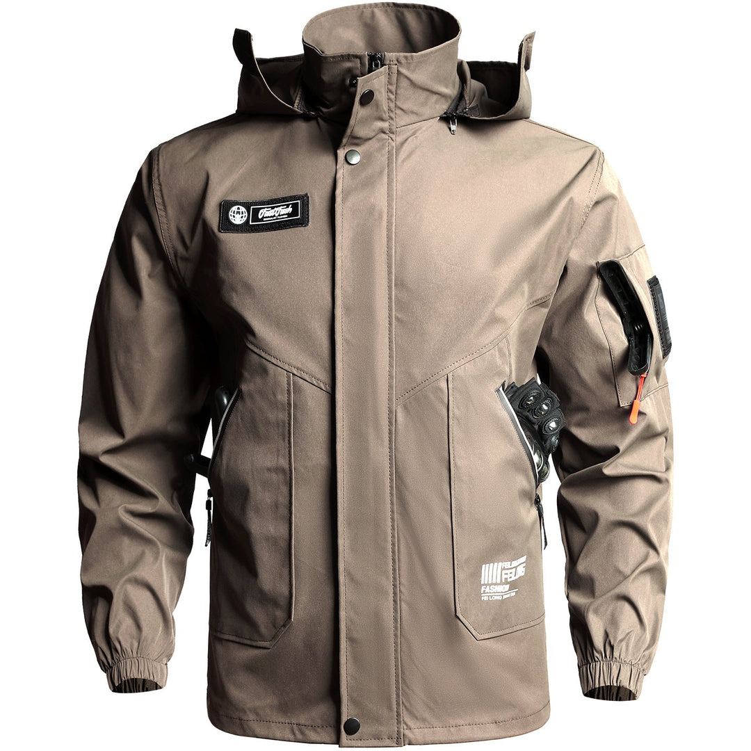 Men's Tactical Softshell Jacket & Cargo Pants Set – Multi-Pocket Outdoor Workwear Suit