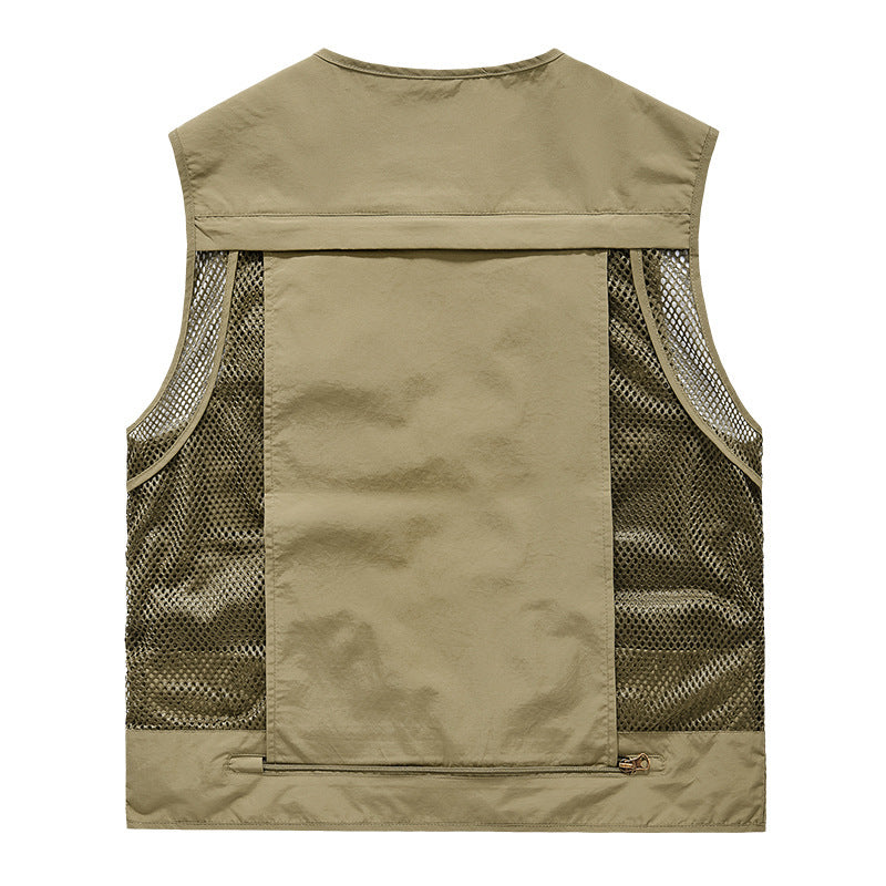 Men’s Classic Outdoor Cargo Vest Back