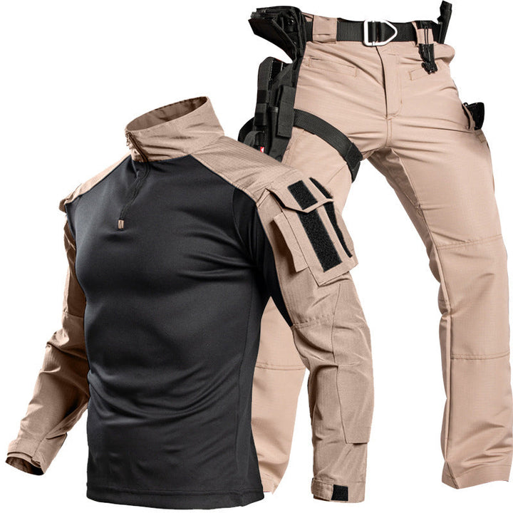 Men's Tactical Combat Shirt & Pants Set – Waterproof Outdoor Utility Uniform