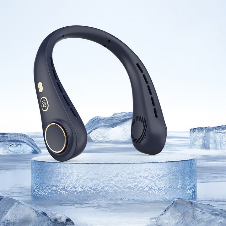 Ultimate Neck Cooling Fan, Portable Bladeless Neck Fans, Upgrade 360° Airflow, Ultra Quiet, 5 Speeds
