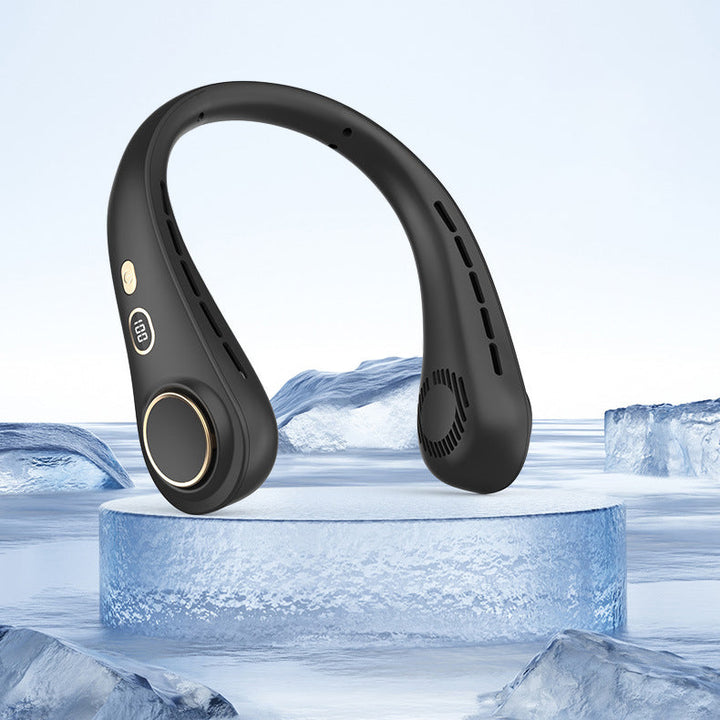 Ultimate Neck Cooling Fan, Portable Bladeless Neck Fans, Upgrade 360° Airflow, Ultra Quiet, 5 Speeds