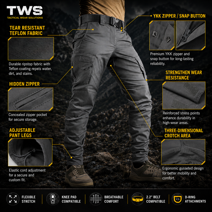 TWS Phantom Operator Tactical Pants Grey