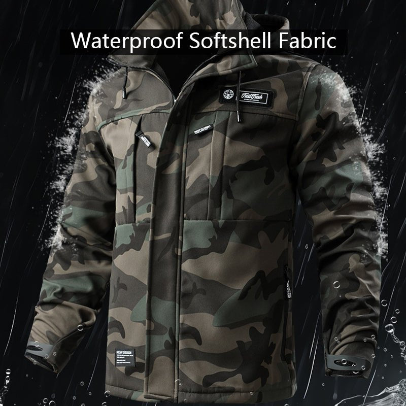 Men's Softshell Fleece - Lined Clothing Suit Waterproof Tactical Uniform - TWS USA