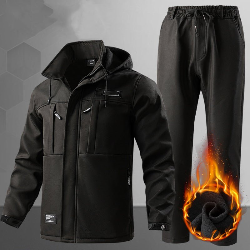 Men's Softshell Fleece - Lined Clothing Suit Waterproof Tactical Uniform - TWS USA