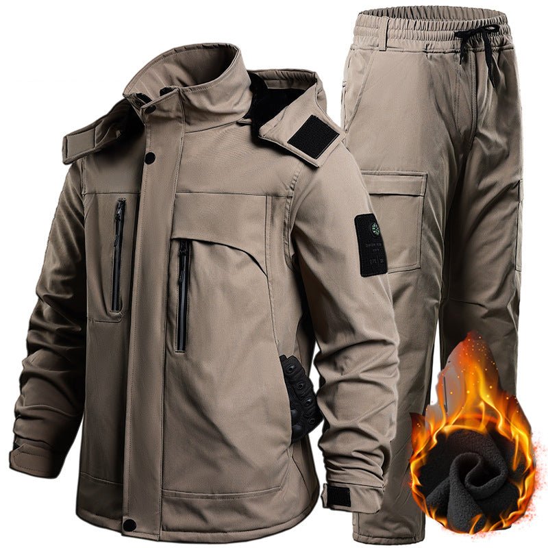 Men's Softshell Fleece - Lined Clothing Suit Waterproof Tactical Uniform - TWS USA